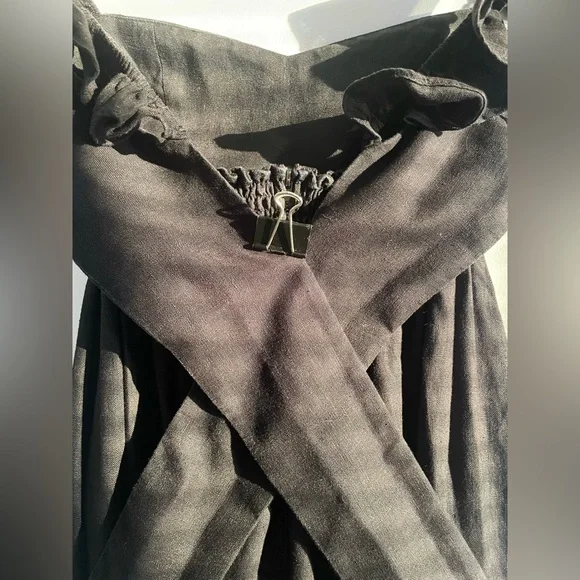 Reformation Black Linen Vecchio Maxi Dress - Picture 10 of 13